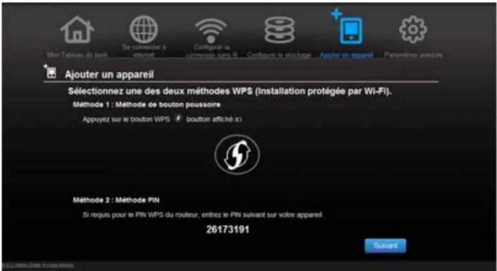 WESTERN DIGITAL My Net N750 - Pour connecter un appareil équipé du WPS : - 1