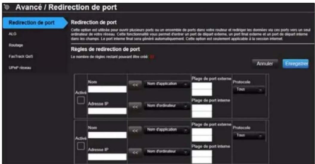 WESTERN DIGITAL My Net N750 - Pour créer des règles de redirection de port : - 2