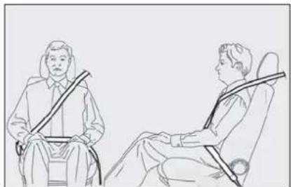FIAT Fiorino (2009) - GENERAL INSTRUCTIONS FOR USING THE SEAT BELTS - 1