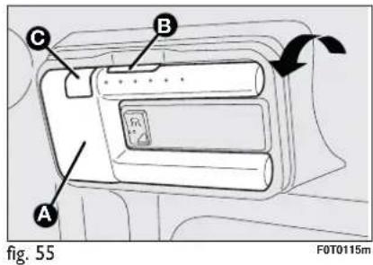 FIAT Fiorino (2009) - REAR CEILING LIGHT WITH SWITCH - 1