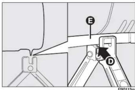 FIAT Punto (2003) - To change a wheel proceed as follows: - 3