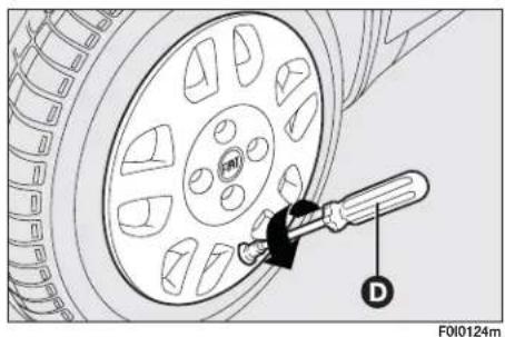 FIAT Punto (2003) - INFLATING PROCEDURE - 3