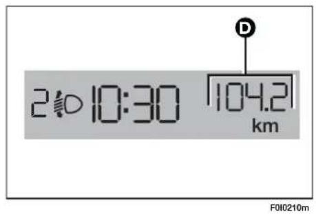 FIAT Punto (2003) - TRIP button (for multifunction display and reconfigurable multifunction display) - 4