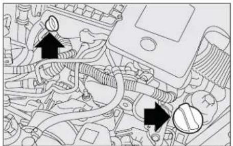 FIAT Punto (2003) - Topping up engine oil - 4