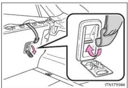 TOYOTA Avensis (2012) - Child restraint systems with a top strap - 3
