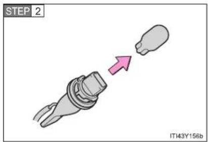 TOYOTA Avensis (2012) - ■ Front position/daytime running light (vehicles with halogen headlight) - 2
