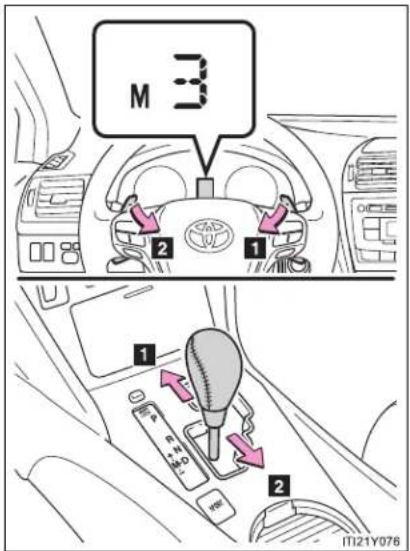 TOYOTA Avensis (2012) - Driving in the "M" position - 1