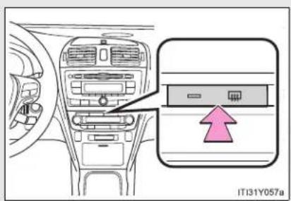 TOYOTA Avensis (2012) - 3-1. Using the air conditioning system and defogger Rear window and outside rear view mirror defoggers - 1