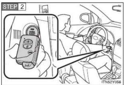 TOYOTA Avensis (2012) - Changing "ENGINE START STOP" switch modes and starting the engine - 1