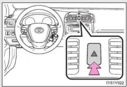 TOYOTA Avensis (2012) - Emergency flashers - 1