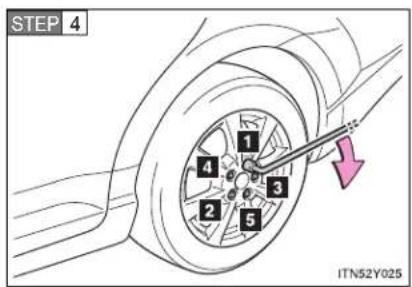 TOYOTA Avensis (2012) - ▶ Replacing an aluminum wheel with an aluminum wheel - 3
