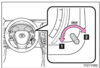 TOYOTA Avensis (2012) - Instrument panel light control - 1
