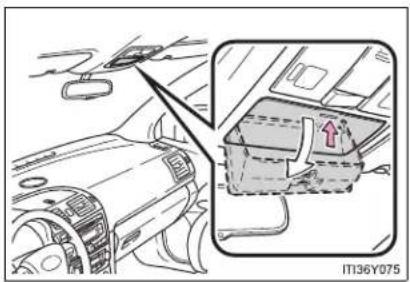 TOYOTA Avensis (2012) - Overhead console (if equipped) - 1