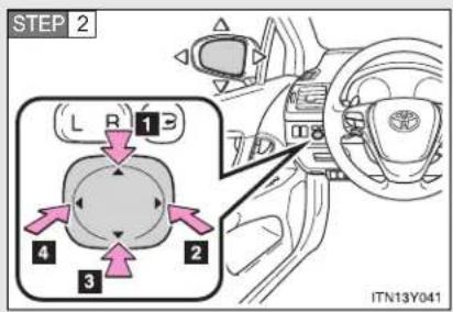 TOYOTA Avensis (2012) - 1-3. Adjustable components (seats, mirrors, steering wheel) Outside rear view mirrors - 2