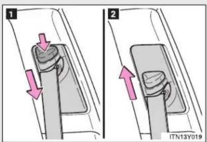 TOYOTA Avensis (2012) - ■ Correct use of the seat belts - 3