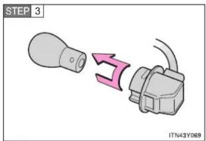 TOYOTA Avensis (2012) - ■ Rear turn signal light (sedan) - 3