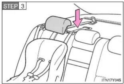 TOYOTA Avensis (2012) - Child restraint systems with a top strap - 4