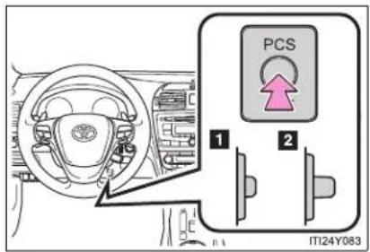 TOYOTA Avensis (2012) - Disabling pre-crash braking - 1