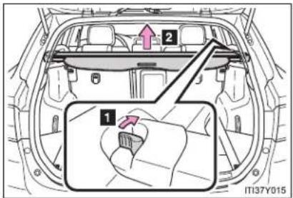 TOYOTA Avensis (2012) - Removing luggage cover - 1