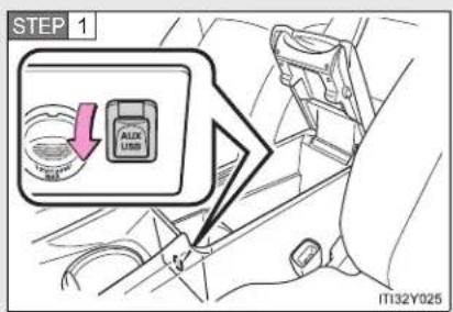 TOYOTA Avensis (2012) - Operating an iPod\* - 1