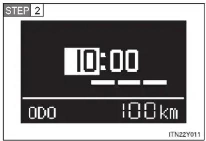 TOYOTA Avensis (2012) - Setting the clock - 1