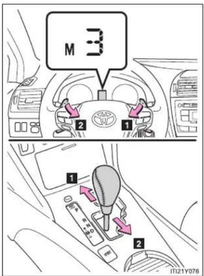 TOYOTA Avensis (2012) - Driving in the "M" position - 1