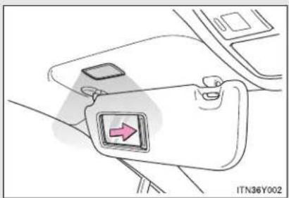 TOYOTA Avensis (2012) - Vanity mirror - 1