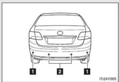 TOYOTA Avensis (2012) - Toyota parking assist-sensor\* - 1