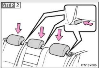 TOYOTA Avensis (2012) - 1-3. Adjustable components (seats, mirrors, steering wheel) Rear seats - 2