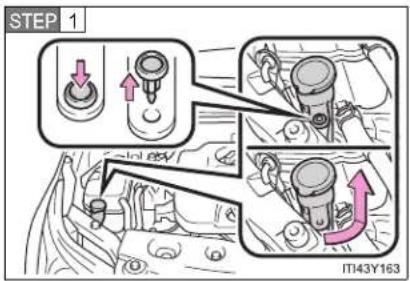 TOYOTA Avensis (2012) - ■ Headlight low beam (vehicles with halogen bulbs) - 1