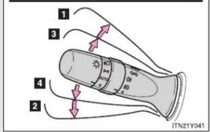 TOYOTA Avensis (2012) - Turn signal lever - 2