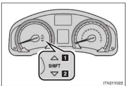 TOYOTA Avensis (2012) - Gear Shift Indicator (if equipped) - 1