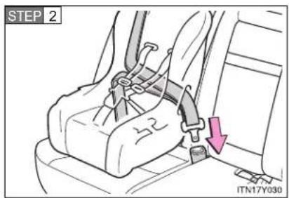 TOYOTA Avensis (2012) - ■ Forward-facing — Child seat - 2