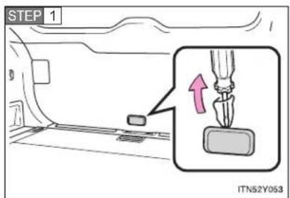 TOYOTA Avensis (2012) - If you cannot operate the back door opener (wagon) - 1
