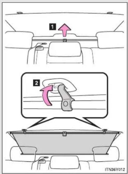 TOYOTA Avensis (2013) - Rear sunshade (sedan)\* - 1