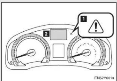TOYOTA Avensis (2013) - If a warning message is displayed - 1