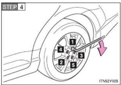 TOYOTA Avensis (2013) - ▶ Replacing an aluminum wheel with an aluminum wheel - 3