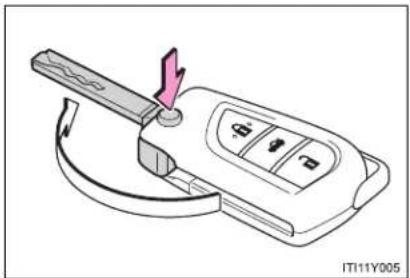 TOYOTA Avensis (2013) - Using the master key (if equipped) - 1