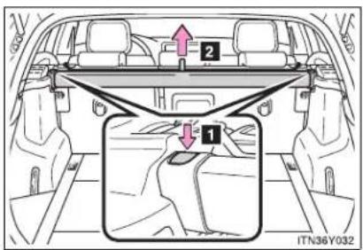 TOYOTA Avensis (2013) - Removing the separation net - 1