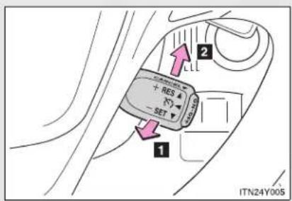 TOYOTA Avensis (2013) - ■ Canceling and resuming the constant speed control - 1