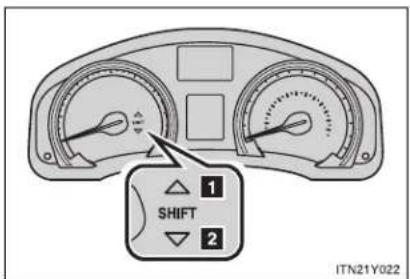 TOYOTA Avensis (2013) - Gear Shift Indicator (if equipped) - 1