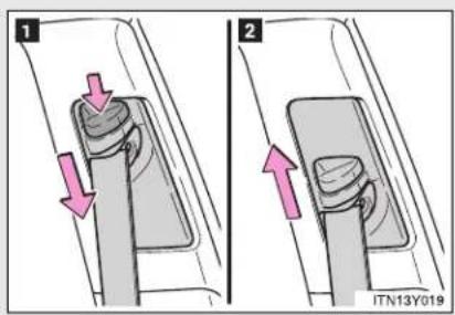 TOYOTA Avensis (2013) - ■ Correct use of the seat belts - 3