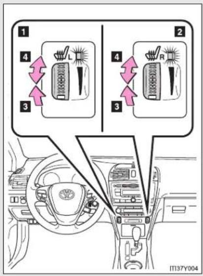 TOYOTA Avensis (2013) - Seat heaters\* - 1