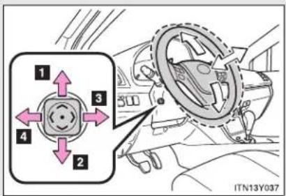 TOYOTA Avensis (2013) - 1-3. Adjustable components (seats, mirrors, steering wheel) Steering wheel - 1