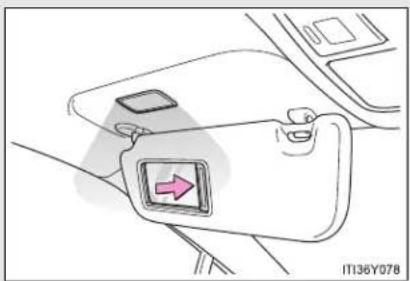 TOYOTA Avensis (2013) - Vanity mirror - 1