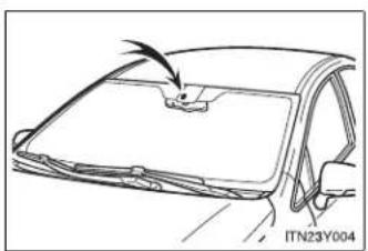 TOYOTA Avensis (2013) - ■ Rain drop sensor (vehicles with rain-sensing windshield wipers) - 1