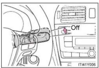 TOYOTA Avensis (2013) - ■ When cleaning the windshield (vehicles with rain-sensing windshield wipers) - 1