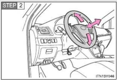 TOYOTA Avensis (2013) - 1-3. Adjustable components (seats, mirrors, steering wheel) Steering wheel - 3