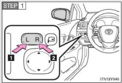 TOYOTA Avensis (2013) - 1-3. Adjustable components (seats, mirrors, steering wheel) Outside rear view mirrors - 1