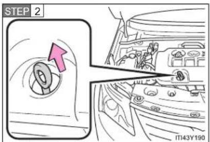 TOYOTA Avensis (2013) - Checking the engine oil - 1